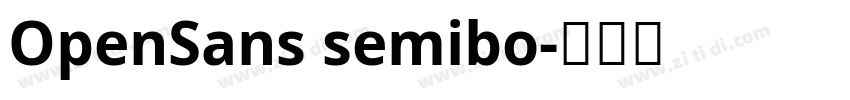 OpenSans semibo字体转换